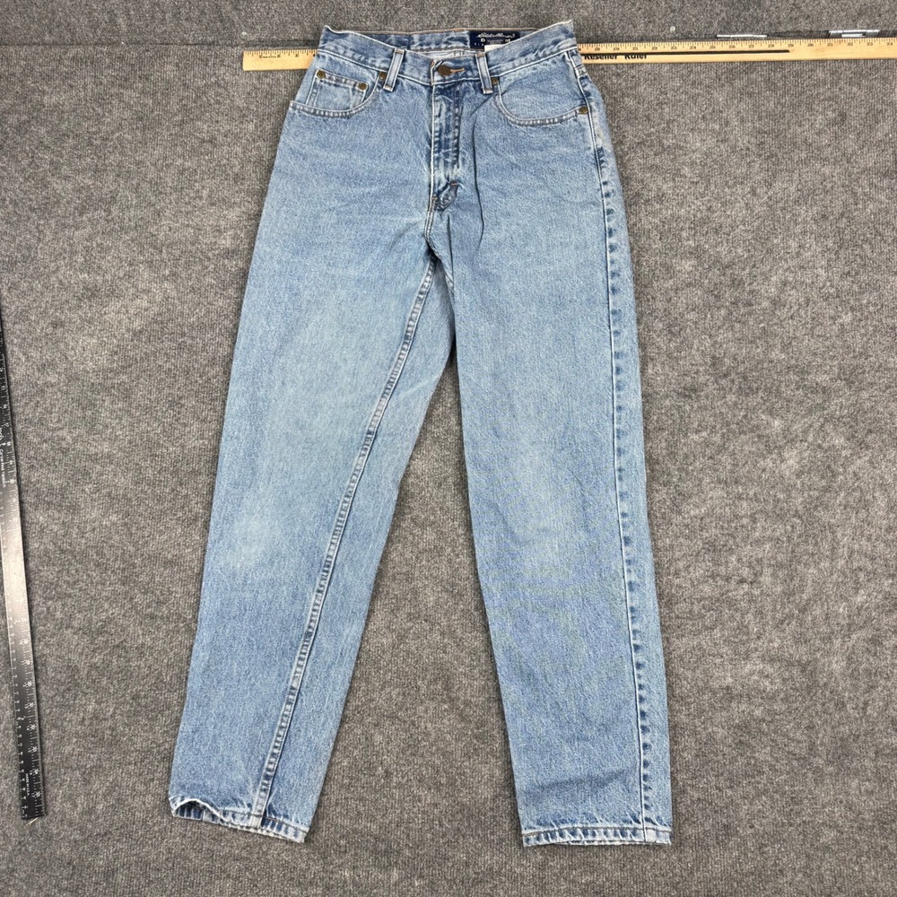 Eddie Bauer Jeans Womens Size 6 Light Wash Blue Cotton High Waisted Straight Leg